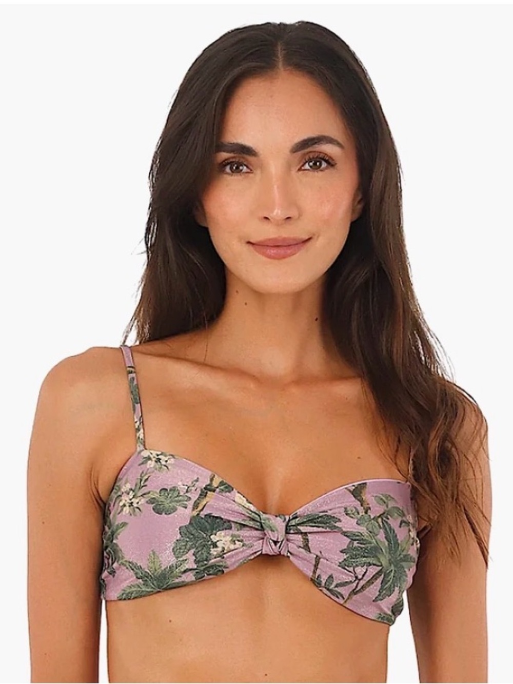 Tropical Print Pink Twist Front Bikini Top MARUA-NEO PARAMOUNT BIKINI